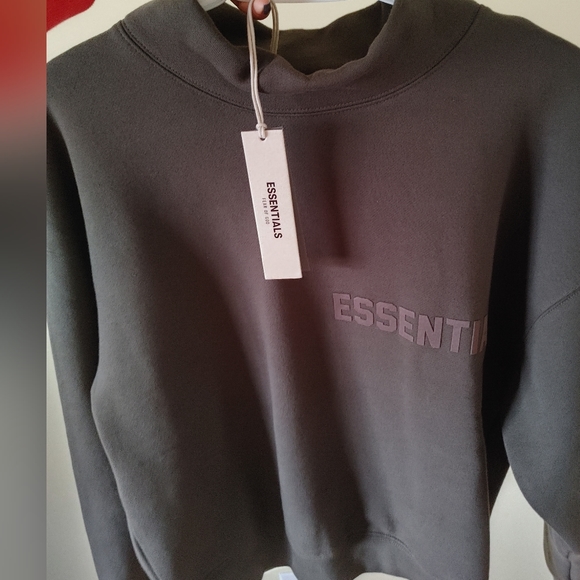 Essentials fear of God gray mock sweatshirt. - Picture 7 of 8
